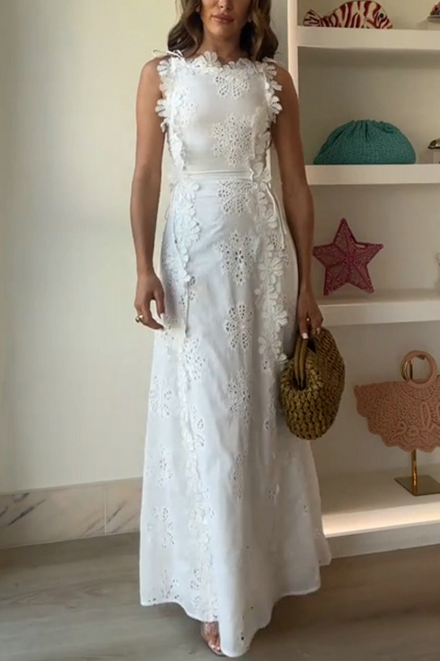 LACE STRAP MAXI
