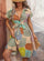 PRINTED TIE DRESS