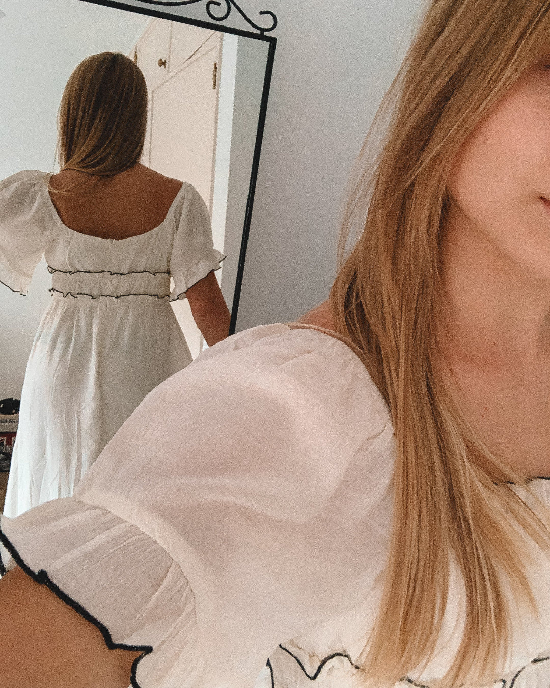 PUFF RUFFLE DRESS