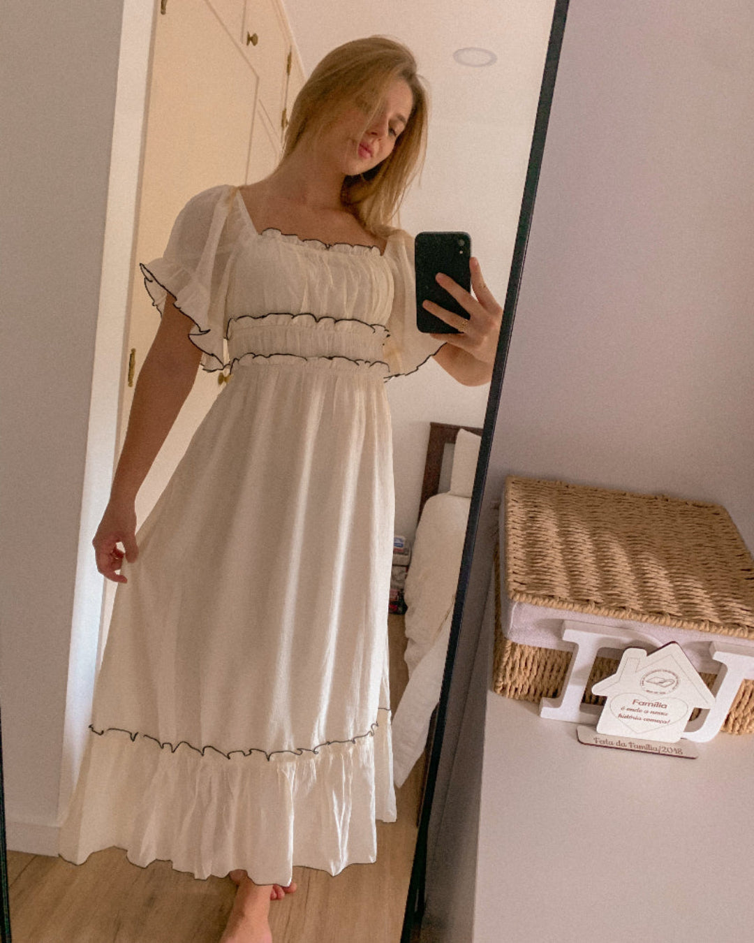 PUFF RUFFLE DRESS