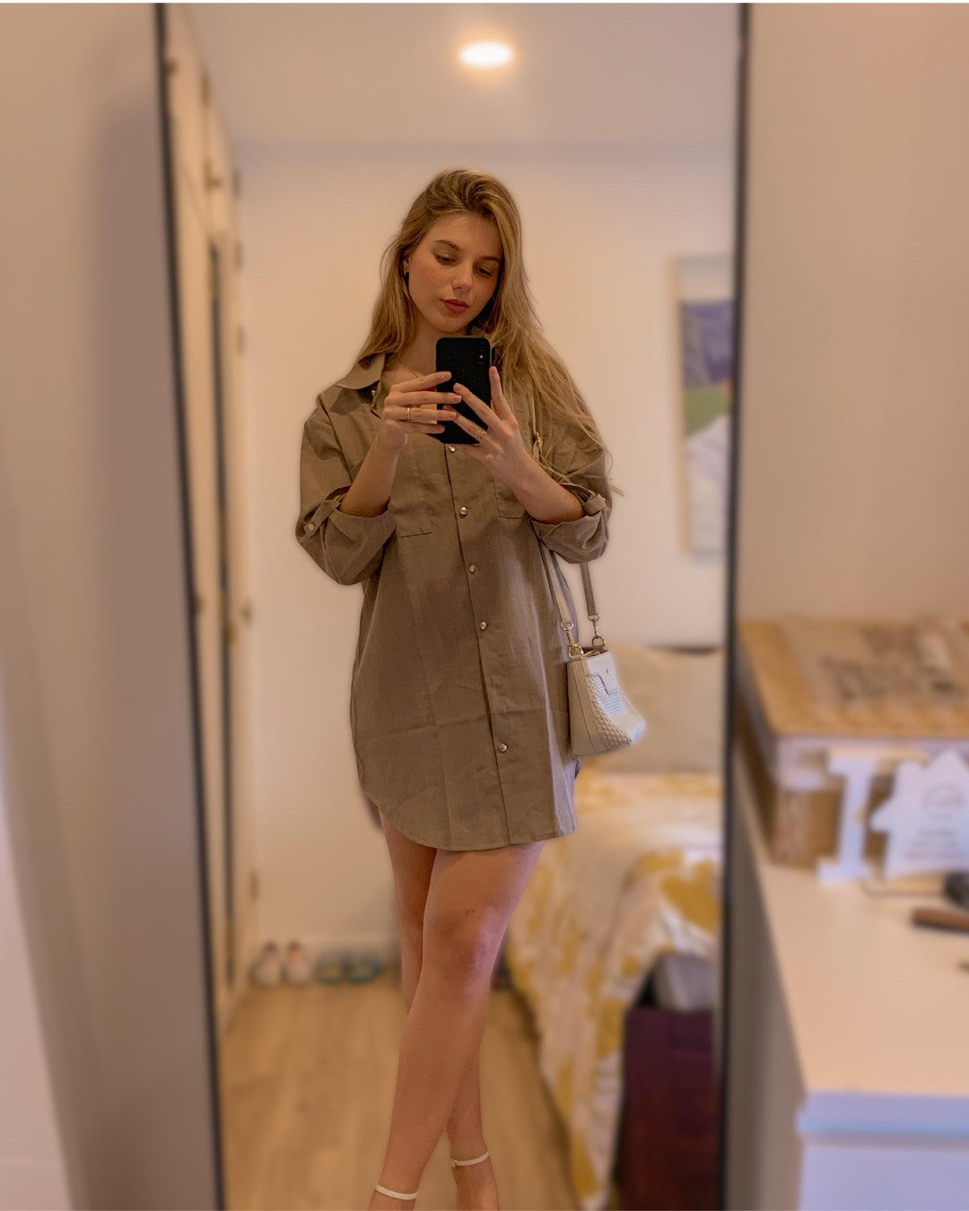 BELTED DRESS