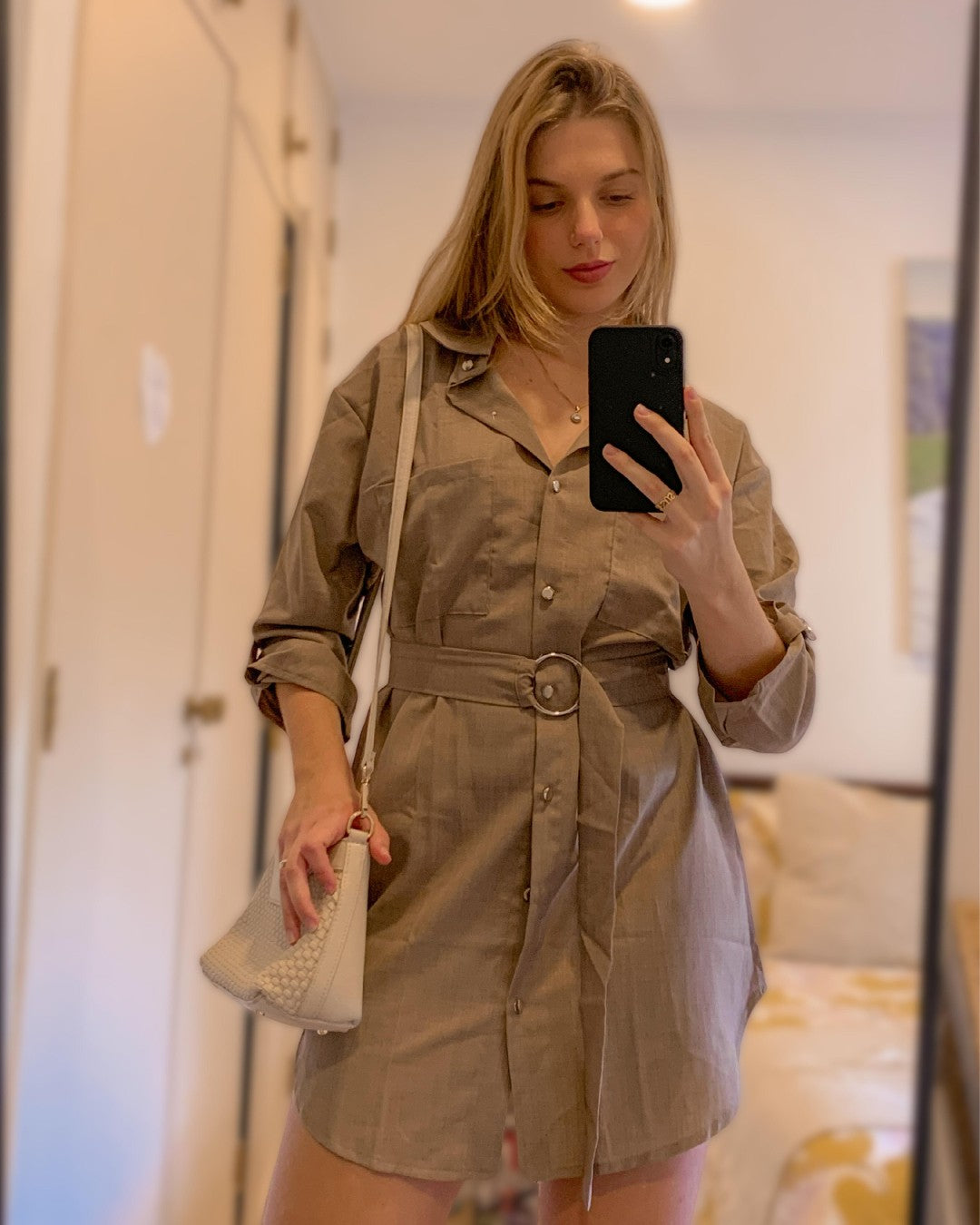 BELTED DRESS
