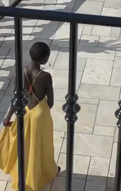 V-NECK DRESS